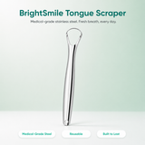 BrightSmile Stainless Steel Tongue Scraper – Fresh Breath, Reusable